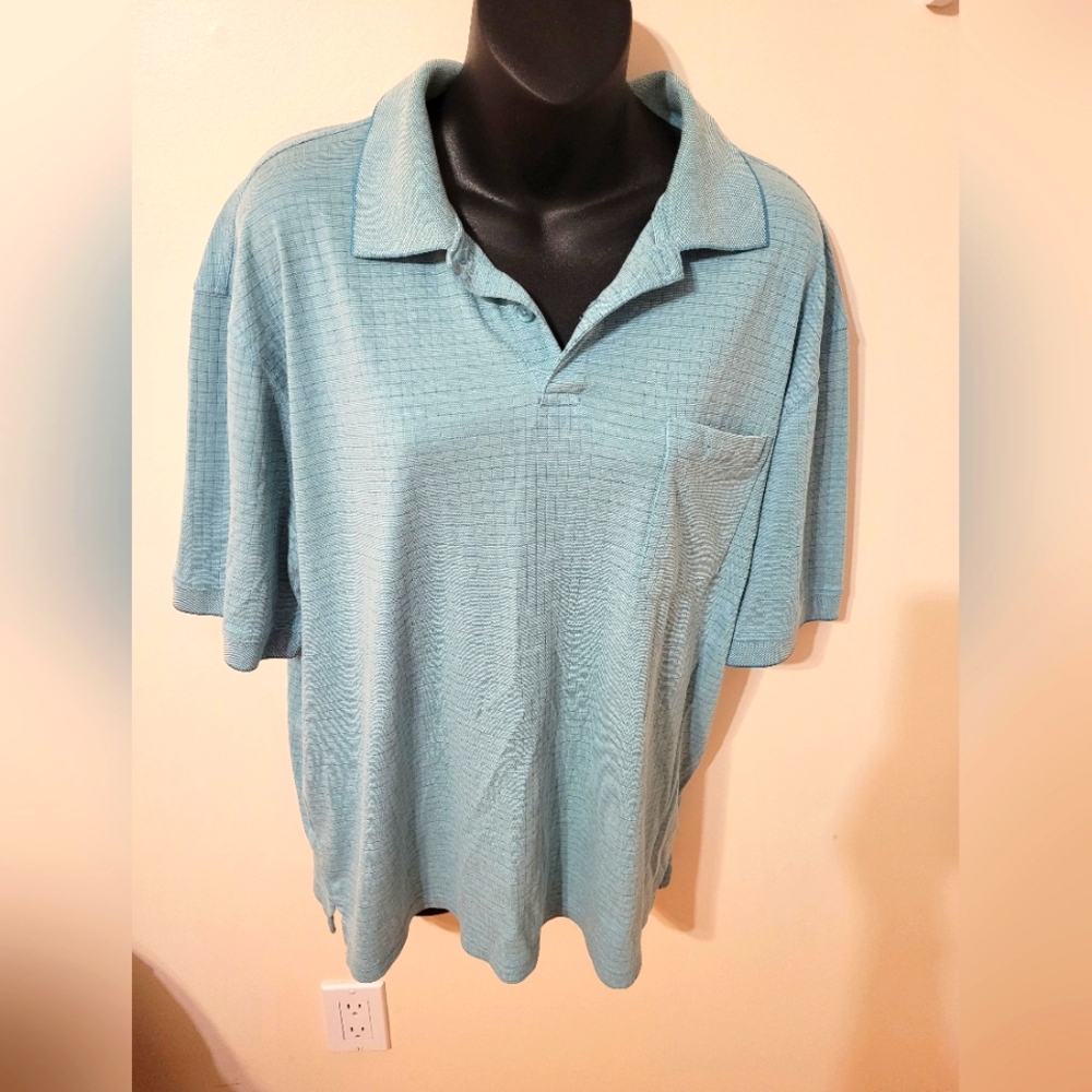 💚 Haggar Green Polo Size Large